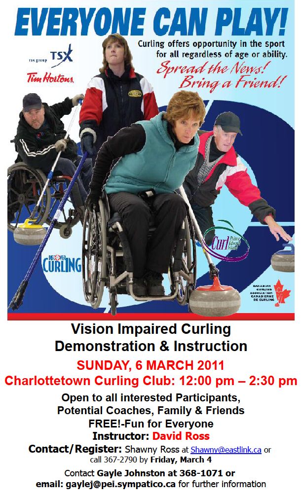 Vision Impaired Curling Demo and Instruction