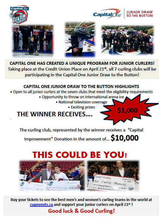 Capital One Junior draw to button